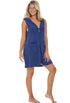 SLEEVELESS ZIP FRONT HOODIE W/ PATCH POCKETS - TERRY